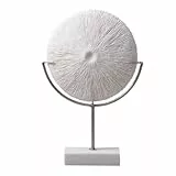 HAUCOZE Modern Dekor Skulptur Bildschirm Figuren Statue Wohnzimmer Kunst Ornament Polyresin Geschenk Arts 33cm