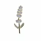 Carry stone Kreative Lavendel Blume Brosche Emaille Schal Schal Schnalle Kragen Pin Bekleidungszubehör Dekoration Hochzeit Schmuck Geschenk für Frauen Mädchen (Blau) Langlebig und praktisch