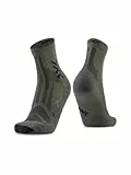 X-Socks Hike Discover Ankle Socks - Ultimative Atmungsaktivität, Blasenschutz, Geruchsresistenz, verbesserter Komfort und Haltbarkeit für ausgedehnte Wanderabenteuer - Salbei/Schwarz, 42-44