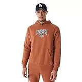 LOS ANGELES DODGERS Unisex Baseball Hooded Kapuzenpullover, Med Brown, XXL EU