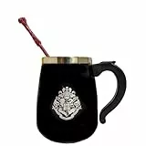 Harry Potter Tasse mit Zauberstab, Selbstrührende Tasse, Ein Muss Für Muggel & Magier, 350ml, Harry Potter Kaffetasse Selbstrührend