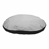 Karlie Kissen oval L: 100 cm B: 75 cm H: 12 cm grau-schwarz