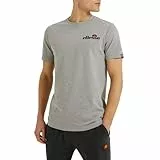 Ellesse Herren Voodoo T-Shirt, Kurzarm, Einfarbig, Regular Geschnitten, Grau, XL EU