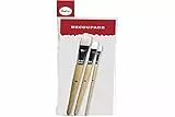 Rayher Hobby 37316000 Pinselset, für Decoupage, 3 Stück, verschiedene Größen