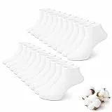 Tialfas Sneaker Socken Damen 39-42, 10 Paar Baumwolle Knöchelsocken Unisex Laufsocken und Sportsocken, Atmungsaktive Kurze Socken für Damen Herren in Schwarz Weiß Grau