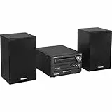 Panasonic SC-PM250EG-K Micro-mit HiFi-System (Bluetooth, CD, UKW, 20 W RMS) schwarz