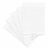 Limit Flipchart Papier, kariert, 20 Blatt je Block, 70 g/m², 5 Stück
