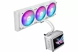 ASUS ROG RYUO IV SLC 360 ARGB All-in-One Liquid CPU Kühler (6,67 Zoll Curved AMOLED Display für 3D-Video, vormontierte ARGB-Lüfter, leistungsstarke Pumpe, Wärmeleitpaste) (weiß)