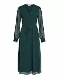 Vila VIFALIA V-Neck L/S MIDI Dress - NOOS