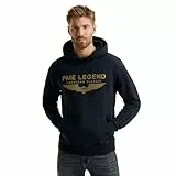PME Legend Herren Kapuzenpullover Hoodie Hooded Soft Terry with Logo Regular Fit, Größe:L, Farbe:Salute 5281