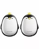 Gaiatop Handwärmer Elektrisch, 2er-Pack 3 Heizmodi Magnetisch Tragbar Taschenwärmer Wiederverwendbar, Outdoor Camping Hand Warmers Wandern Gadgets Jagd Zubehör Geschenk für Frauen Männer (Schwarz)