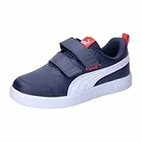 PUMA Unisex Baby Courtflex V3 V Inf Sneaker, Navy White Red, 26 EU