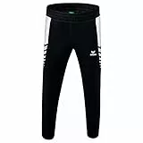 Erima Herren Six Wings Funktionelle Trainingshose (1102209), schwarz/weiß, L