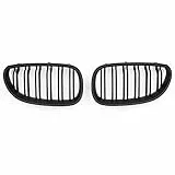 Zierleiste Gitter 1 Paar Style Car Styling Frontnierengitter Renngitter Für 5er E60 E61 M5 2003–2010 Auto Frontgrill(Matte Black)