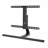 Hama TV Ständer (Standfuß für Fernseher 32“-65“, bis 40 kg, Fernsehständer höhenverstellbar, neigbar, schwenkbar, VESA kompatibel, Stabiler Fernsehfuß) schwarz