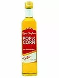 Hopser Food Fun Popcorn Öl mit feinem natürlichen Butteraroma und praktischem Ausgießer Hocherhitzbares Popcornmais Butter Aroma Fett Raps Sinfonie mit Traubenkernöl und Buttergeschmack (500 ml)