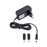 JZK 6V 1,5A 9W AC/DC-Netzteil mit 5.5 x 2.5 mm DC-Anschluss und 2 alternativen Steckern 4.0 x 1.7 mm, 3.5 x 1.35 mm, kompatibel mit 5,5 x 2,1 mm Buchse, 6-Volt Ersatznetzteil, Wandladegerät