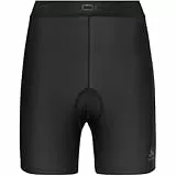 Odlo Fahrradhose Damen Kurz Active Sport I Gepolsterte Radlerhose I Innenhose mit Sitzpolster