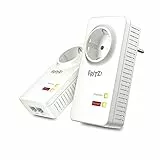 FRITZ!Powerline 1220 Set (1,200 MBit/s, 2x Gigabit-LAN je Adapter, ideal für NAS-Anwendungen und HD-Streaming, deutschsprachige Version)