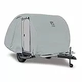 Classic Accessories Over Drive PermaPRO Tropfenförmige Anhängerabdeckung, 2,4 m - 3,4 m L x 1,5 m B, Wohnmobil-Abdeckung, Wohnmobil-Abdeckung, Reiseanhänger-Abdeckung