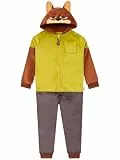 Disney Schlafoverall Kinder, Zootopia Onesie Jungen, Nick Wilde Onesie Kinder Kuschelig, Fleece Schlafoveralls für Jungen 122
