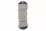 Ateena Stulpen Damen & Mädchen – Grau – warme Beinwärmer aus Wolle, 60 cm lang, dehnbar bis 40/48 cm – ideal für Winter & Alltag