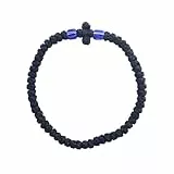 ZXCVWWE Verstellbares griechisch-orthodoxes Armband, christliches Gebetsarmband, handgewebt, europäisches Ostkreuz, griechisch-orthodoxes Armband, handgefertigt, Knoten, Quasten, Seil, handgewebt,