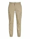 JJ REBEL Herren Jrebmichael Slim Show Noos Cargohose, Crockery, 30W / 32L EU