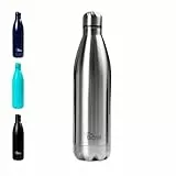 Edelstahl Trinkflasche - Otto Koning - Doppelwandige Vakuumisolierte Thermoskanne. Hält kalte Getränke 24 Stunden und heiße Getränke 12 Stunden. Auslaufsichere Thermosflasche BPA-frei