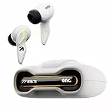 GOBOULT UFO wirklich kabellose In-Ear-Ohrhörer mit 48 Stunden Spielzeit, integrierter App-Unterstützung, 45 ms Low Latency Gaming, 4 Mikrofone ENC, atmende LEDs, 13 mm Bass-Treiber-Ohrstöpsel, TWS