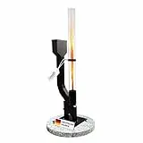 Lemodo Pelletfackel Prime XL, Feuersäule Outdoor mit Glasröhre, für Garten & Terrasse, für Holzpellets, stimmungsvolle Flamme, stilvoller Blickfang für gemütliche Abende (Prime XL)