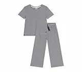 Petit Bateau Mädchen Schlafstrampler A0ck1, Blau/Weiß, 10 Jahre
