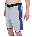 Hurley Herren Phantom+ Sidewinder Fuse 18' Boardshorts, Lt Stone Grey, W28