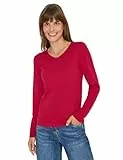 CECIL V-Neck Langarmshirt Beaujolais red L