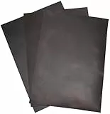 HAPPER STUDIO Rindsleder. Stärke 2mm. Pull-Up, Crazy Horse gewachstes Leder. A4 x 3 Stücke (Brown Coffee)