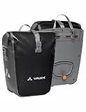 VAUDE Fahrradtaschen für Gepäckträger Aqua Back 2x24L in schwarz 2 x Hinterradtaschen wasserdicht, Fahrrad Gepäckträgertasche hinten, einfache Befestigung – Made in Germany