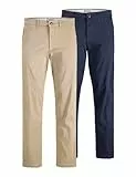 JACK & JONES Male Chino Hose 2er-Pack Relaxed Fit Chino Hose
