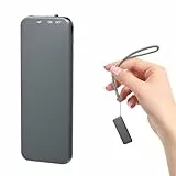 64GB Ponovo Diktiergerät im Schlüsselanhänger-Design mit Metallgehäuse, EIN-Tasten-Bedienung, 1536kbps Hi-Fi-Audio und Sprachaktivierung – Ideal für Interviews und Meetings