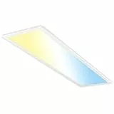 BRILONER - LED Panel mit EEK A Lichtquelle, 12,6W, 2860lm, Fernbedienung, dimmbar, CCT warmweiß bis kaltweiß, LED Lampe, Deckenleuchte, Wohnzimmerlampe, Deckenlampe, Flurlampe, 100x25x6 cm, Weiß