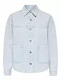 JdY Damen Jdynoma L/S Shacket PNT Dia, Cashmere Blue, s