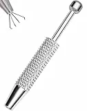 OUFER Piercing-Ball-Greifer-Werkzeug zum Wechseln von Piercingschmuck, chirurgischer Stahl 316L, Innengewinde, Push-Pin, Außengewinde, Assistent, Body-Piercing-Kit für Ohr, Nase, Lippe