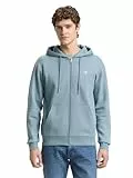 TOM TAILOR Denim Hoodie Sweatjacke mit Logo-Print