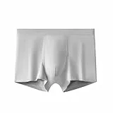 HXTBDBG Boxershorts Herren -Boxer -Briefs Antibakterieller Schritt Atmungsaktives Großer Sommer Boxer Shorts (5 Stücke)-grau-XL