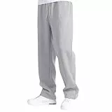Generisch Jogginghose Herren Baggy Jogger Open Leg Haushose Hose Track Pants Sweatpants Sporthose Lang Hosen Breite Dünne Jungs Männer Trousers for Men