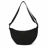 Jiliyote Crossbody Tasche Damen Halbmond Umhängetasche Cord Schultertasche für Arbeit Einkaufen Schule Shopping