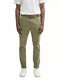 TOM TAILOR Denim Herren 1027694 Slim Chino Hose, 10905-Tree Moss Green, 32W / 32L