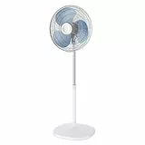 Rowenta VU4410 Essential+ Standventilator | 3 Geschwindigkeitsstufen | verstellbarer Neigungswinkel | 39 Watt | 54 dB(A) | 100% Kupfermotor | Sehr kompakt | Weiß