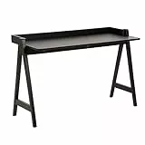 AC Design Furniture Maya Desk, Black, MDF, L: 51.6 x W: 126.6 x H: 80 cm, 1 pcs.