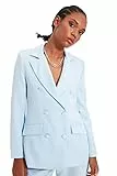 TRENDYOL Damen Trendyol Button Detaillierte Jacke Blazer Jacket Outdoor Blue Button Detailed Blazer Jacket, Light Blue, 36