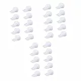 Toyvian 30 Stück Zubehör Baseball Spielzeug Hüte Handwerk Weiß Kinder Partyzubehör Eltern Kinder Unvollendet Sonne Wandern Blanko Bemalt Unisex Kunst DIY garten Handzeichnung